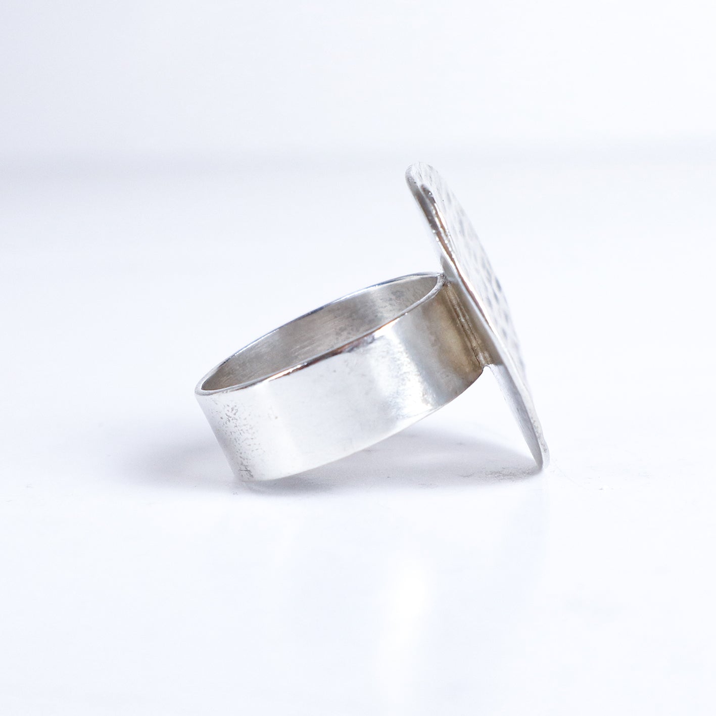 Vintage Sterling Silver Chunky Water Ripper Ring