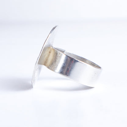 Vintage Sterling Silver Chunky Water Ripper Ring