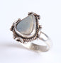 Vintage Teardrop Opal Sterling Silver Tribal Boho Ring