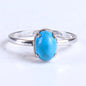 Vintage Turquoise Sterling Silver Claw Ring