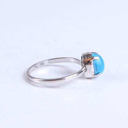 Vintage Turquoise Sterling Silver Claw Ring