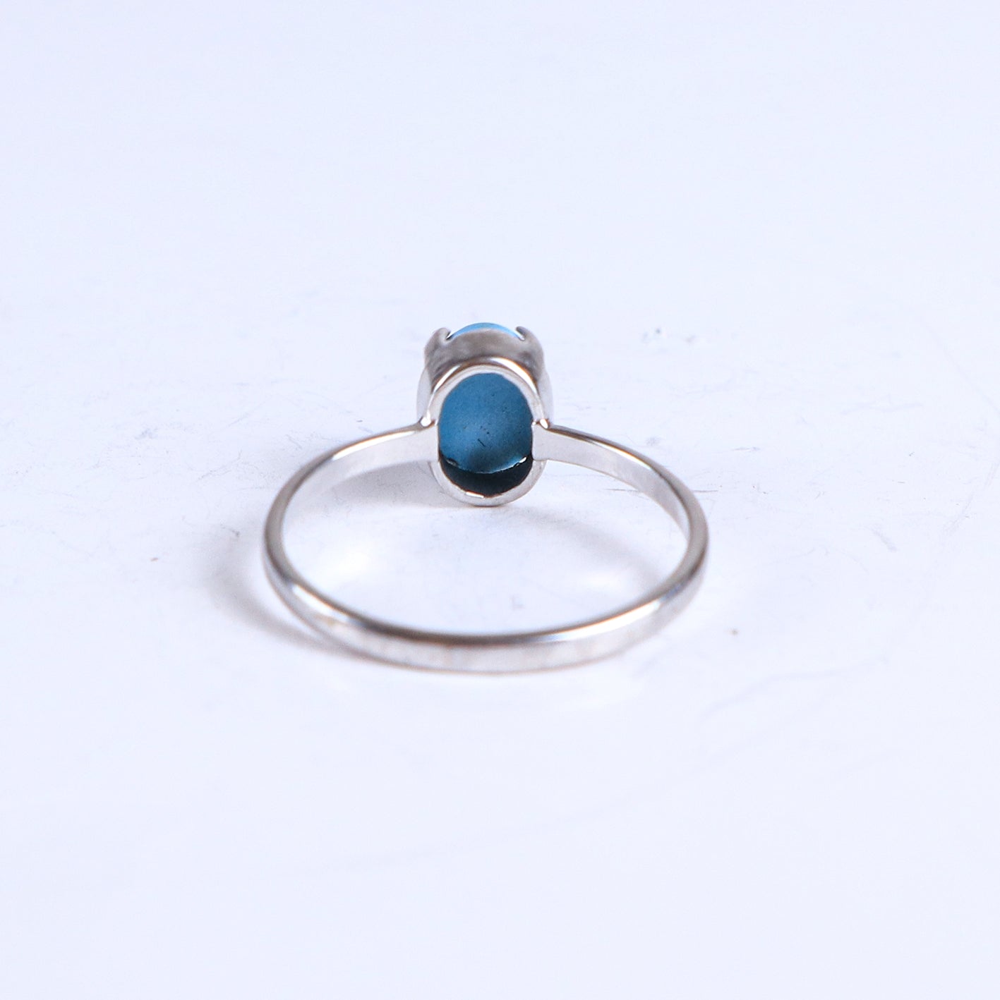 Vintage Turquoise Sterling Silver Claw Ring