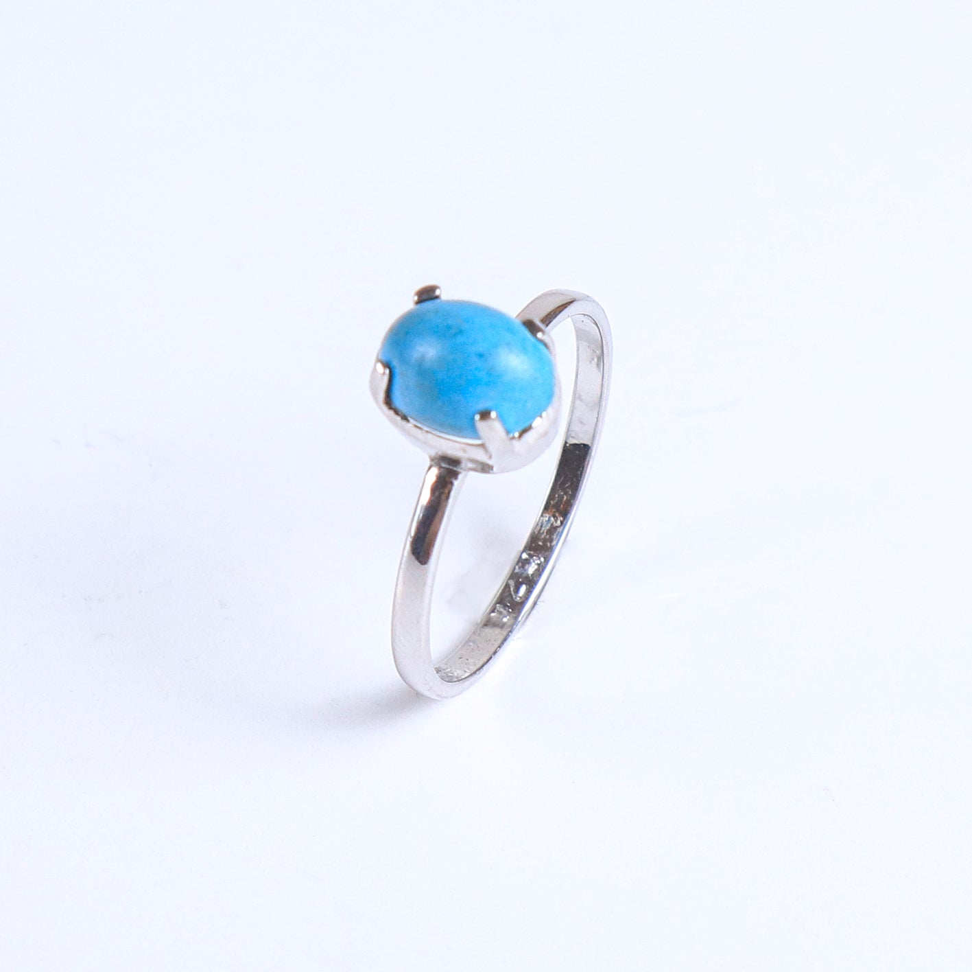 Vintage Turquoise Sterling Silver Claw Ring